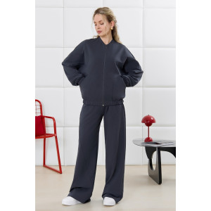 Брюки женские "Баланс-2" футер 2-х нитка с полиэстером (р-ры: 46-56) фуме