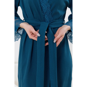 Халат женский "Зора-4" кашкорсе (р-ры: 44-54) изумрудный