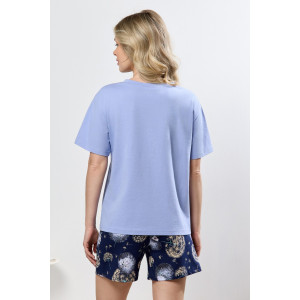 Костюм двойка женский "Контур-2" кулирка (р-ры: 44-54) голубой