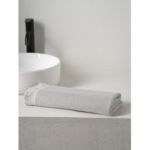 Полотенце вафельное "Canvas" с бахромой серый Полотенце вафельное "Canvas" с бахромой серый