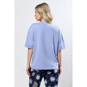 Костюм двойка женский "Контур-1" кулирка (р-ры: 44-54) голубой