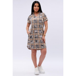 Туника женская "Техас 3" кулирка (р-ры: 44-54) бежевый