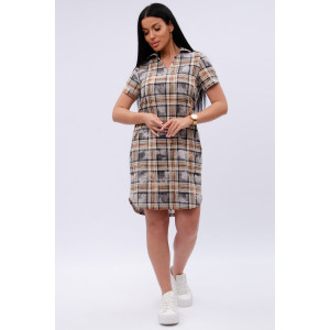 Туника женская "Техас 3" кулирка (р-ры: 44-54) бежевый