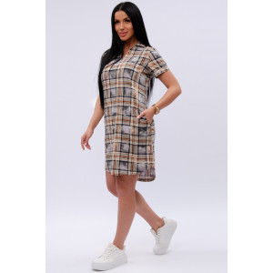 Туника женская "Техас 3" кулирка (р-ры: 44-54) бежевый