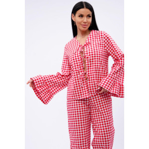 Пижама женская "Вирджиния" кулирка (р-ры: 42-52) Пижама женская "Вирджиния" кулирка (р-ры: 42-52)