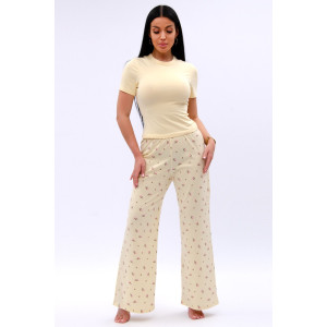 Пижама женская "Брунелла 2" кулирка с лайкрой (р-ры: 42-52) желтый