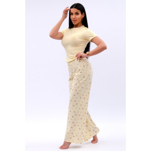 Пижама женская "Брунелла 2" кулирка с лайкрой (р-ры: 42-52) желтый