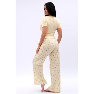 Пижама женская "Брунелла 2" кулирка с лайкрой (р-ры: 42-52) желтый