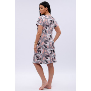 Халат женский "Красотка 13" кулирка (р-ры: 42-52) листья Халат женский "Красотка 13" кулирка (р-ры: 42-52) листья