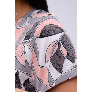 Халат женский "Красотка 13" кулирка (р-ры: 42-52) листья Халат женский "Красотка 13" кулирка (р-ры: 42-52) листья