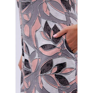 Халат женский "Красотка 13" кулирка (р-ры: 42-52) листья Халат женский "Красотка 13" кулирка (р-ры: 42-52) листья