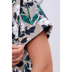 Костюм двойка женский "Даниэла" кулирка (р-ры: 50-60) цветы Костюм двойка женский "Даниэла" кулирка (р-ры: 50-60) цветы