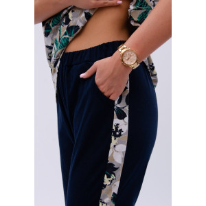 Костюм двойка женский "Даниэла" кулирка (р-ры: 50-60) цветы Костюм двойка женский "Даниэла" кулирка (р-ры: 50-60) цветы