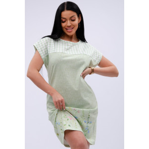 Сорочка женская "Цветы" кулирка (р-ры: 50-60) Сорочка женская "Цветы" кулирка (р-ры: 50-60)