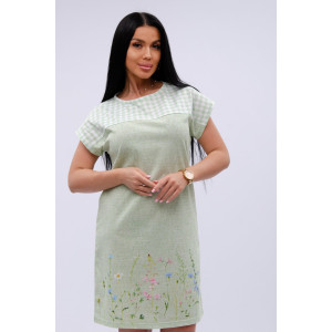 Сорочка женская "Цветы" кулирка (р-ры: 50-60) Сорочка женская "Цветы" кулирка (р-ры: 50-60)