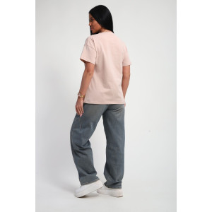 Футболка женская №85661 кулирка (р-ры: 46-56) бежевый