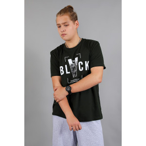 Футболка мужская №88148 кулирка (р-ры: 48-58) хаки Футболка мужская №88148 кулирка (р-ры: 48-58) хаки