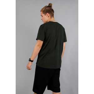 Футболка мужская №88148 кулирка (р-ры: 48-58) хаки Футболка мужская №88148 кулирка (р-ры: 48-58) хаки