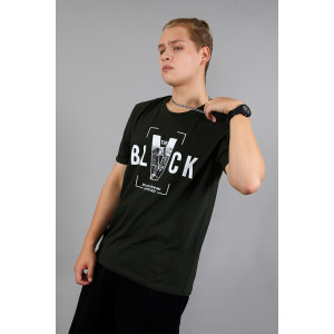 Футболка мужская №88148 кулирка (р-ры: 48-58) хаки Футболка мужская №88148 кулирка (р-ры: 48-58) хаки