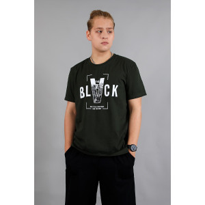 Футболка мужская №88148 кулирка (р-ры: 48-58) хаки Футболка мужская №88148 кулирка (р-ры: 48-58) хаки