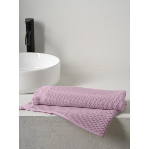 Полотенце вафельное "Canvas" с бахромой нежно-розовый Полотенце вафельное "Canvas" с бахромой нежно-розовый