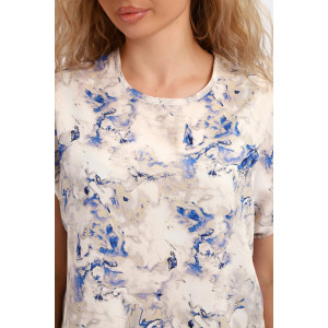 Блузка женская №069 полиэстер (р-ры: 48-62) бежевый Блузка женская №069 полиэстер (р-ры: 48-62) бежевый