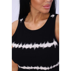 Майка женская №74405 лапша (р-ры: 46-48) черный