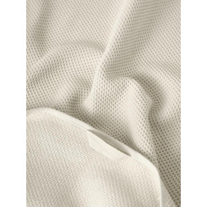 Полотенце вафельное "Canvas" с бахромой молочный