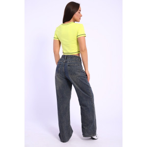 Футболка женская №74403 кулирка с лайкрой (р-ры: 50-52) лимон Футболка женская №74403 кулирка с лайкрой (р-ры: 50-52) лимон