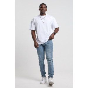 Футболка мужская №18 хлопок стрейч-кулирка (р-ры: 46-56) белый Футболка мужская №18 хлопок стрейч-кулирка (р-ры: 46-56) белый