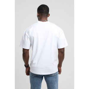 Футболка мужская №18 хлопок стрейч-кулирка (р-ры: 46-56) белый Футболка мужская №18 хлопок стрейч-кулирка (р-ры: 46-56) белый