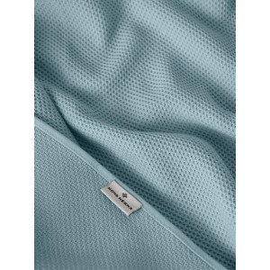 Набор вафельных полотенец "Canvas" с бахромой небесный 2 шт.