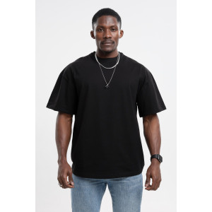 Футболка мужская №18 хлопок стрейч-кулирка (р-ры: 46-56) черный Футболка мужская №18 хлопок стрейч-кулирка (р-ры: 46-56) черный