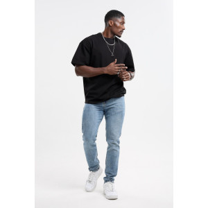 Футболка мужская №18 хлопок стрейч-кулирка (р-ры: 46-56) черный Футболка мужская №18 хлопок стрейч-кулирка (р-ры: 46-56) черный