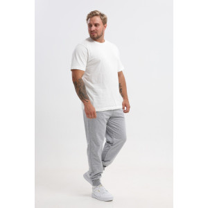 Брюки мужские №17 футер 2-х нитка (р-ры: 48-60) серый меланж