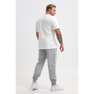 Брюки мужские №17 футер 2-х нитка (р-ры: 48-60) серый меланж