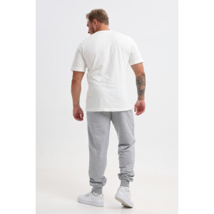 Брюки мужские №17 футер 2-х нитка (р-ры: 48-60) серый меланж