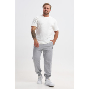 Брюки мужские №17 футер 2-х нитка (р-ры: 48-60) серый меланж