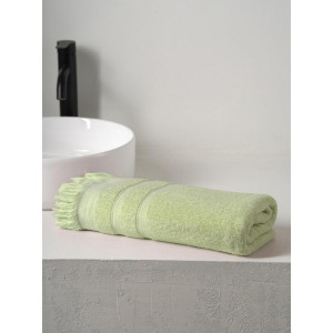 Полотенце махровое "Elegance" с бахромой светло-зеленый Полотенце махровое "Elegance" с бахромой светло-зеленый