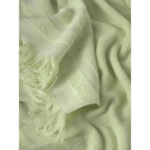 Полотенце махровое "Elegance" с бахромой светло-зеленый Полотенце махровое "Elegance" с бахромой светло-зеленый