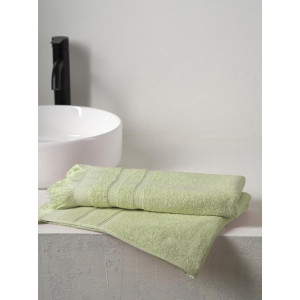 Полотенце махровое "Elegance" с бахромой светло-зеленый Полотенце махровое "Elegance" с бахромой светло-зеленый