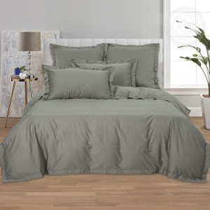 Постельное белье мако-сатин "Серо-зеленый" Постельное белье мако-сатин "Серо-зеленый"