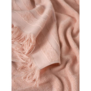 Полотенце махровое "Elegance" с бахромой нежно-розовый Полотенце махровое "Elegance" с бахромой нежно-розовый