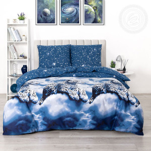 Постельное белье поплин "Созвездие леопарда" Постельное белье поплин "Созвездие леопарда"