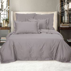 Постельное белье мако-сатин "Светло-серый" Постельное белье мако-сатин "Светло-серый"