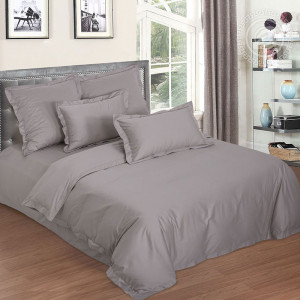 Постельное белье мако-сатин "Светло-серый" Постельное белье мако-сатин "Светло-серый"