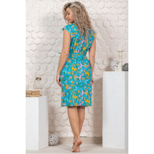 Халат женский М-54 бязь (р-ры: 44-62) голубой