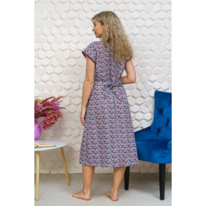 Халат женский М-62 бязь (р-ры: 46-70) бордовый