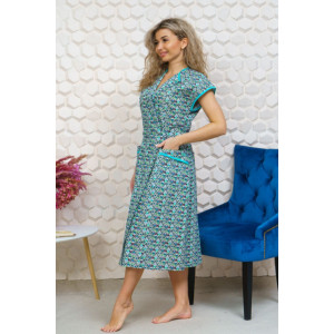 Халат женский М-62 бязь (р-ры: 46-70) зеленый