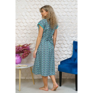 Халат женский М-62 бязь (р-ры: 46-70) зеленый